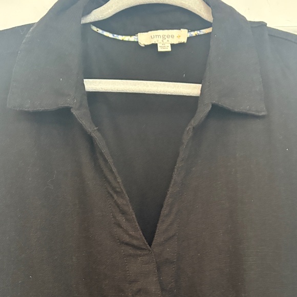 Umgee Raw Hem Folded‎ Sleeve Tiered Mini Dress - Picture 7 of 8